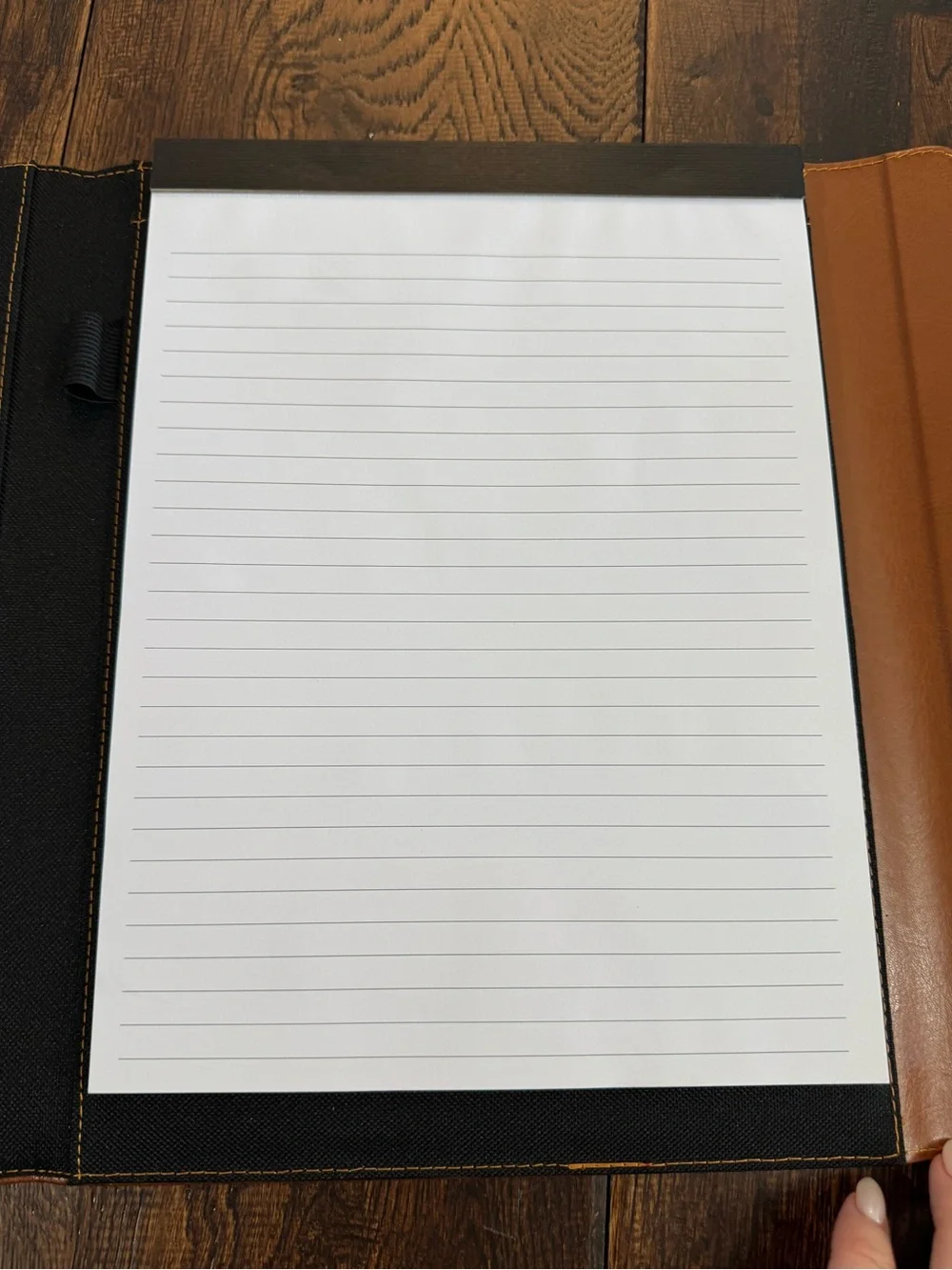 Eccolo Leather Tablet Folio in Cognac Brown